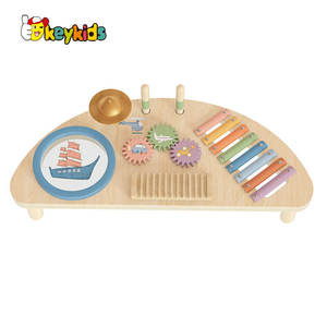 Centre d'activité multifonctionnel en bois, nouveau <span class=keywords><strong>jouet</strong></span> d'établi musical pour bébé W07A213 - Product Image 6