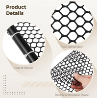 Clôture en maille plastique pour volailles de 15,7 pouces x 31 pieds - Diamètre de 4 à 25 mm, idéale pour les poulaillers, les barrières de jardin et la sécurité des balcons