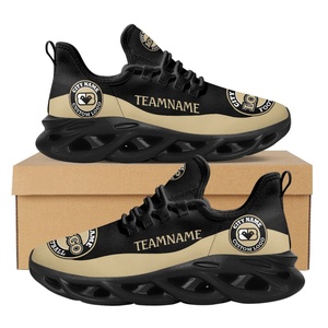 Venta al por mayor de zapatos planos de fútbol para aficionados personalizados, zapatos para caminar, zapatos con estampado 3D, gran oferta, zapatillas deportivas para correr para hombres, precio bajo - Product Image 2