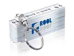 Vente en gros de mini porte-clés professionnel règle pliable 0.5m plastique YJ-PFR0.5M/10F outil de mesure et de jaugeage - Product Image 2