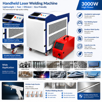 Machine de soudage laser portative 3000W refroidie par eau 4-en-1 : Soudage, nettoyage et découpe au laser à fibre pour portes métalliques et cadres de portes