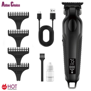 Máquina Cortadora de <span class=keywords><strong>Pelo</strong></span> Profesional Inalámbrica para Barbería, Recortadora de Precisión 0mm, Máquina de Corte de <span class=keywords><strong>Pelo</strong></span> - Product Image 1