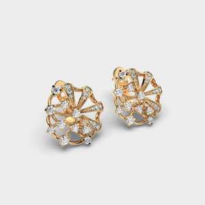 Sparkling Round Brilliant Moissanite <b>Stud</b> Earrings 925 <b>Sterling</b> <b>Silver</b> Beautiful Jewelry for Women Special Occasion - Product Image 3