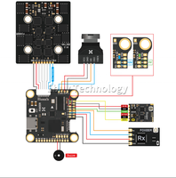 Foxeer H7 Drone balap MPU6000 H743, Pesawat Drone RC FPV Analog 32KHZ untuk O3 HD kendali terbang 8S Dual BEC Barometer untuk O3 HD