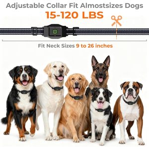 KITPLUS GPS Wireless <b>Dog</b> Fence 2-in-1 Remote Training <b>Collar</b> 25-999 Yards Adjustable Radius Upgraded Satellite Pet - Product Image 4
