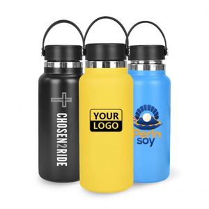 Bouteille d'eau en acier inoxydable recyclé écologique 17oz/20oz/25oz/32oz avec couvercle, logo personnalisé, 500ml, différentes couleurs disponibles - Product Image 6