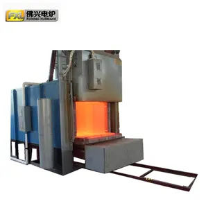 china supplier bogie hearth technical car bottom type resistance furnace for metal hardening