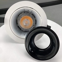 Plafonnier LED COB encastré rond RONSE pour intérieur, en aluminium, étanche IP44, 10W, moderne, pour projets de salles d'exposition