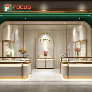 Mostrador de Exhibición de Joyería de Lujo Personalizado, Fabricante de Mostradores de Vidrio Templado para Centros Comerciales - Product Image 2