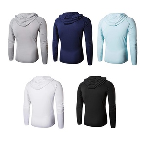 Vêtements de pêche en polyester en gros, chemise de performance à manches longues avec protection UPF 50, vêtements de pêche à capuche pour sublimation - Product Image 2