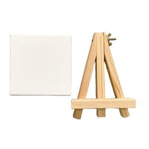 10*10 cm mini tela <span class=keywords><strong>di</strong></span> canapa allungata in bianco <span class=keywords><strong>tele</strong></span> con cavalletto <span class=keywords><strong>di</strong></span> legno <span class=keywords><strong>set</strong></span> - Product Image 1