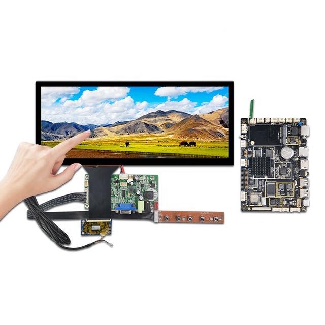12.3 Inch Tft Bar Lcd Display 1920*720 Touch Screen Lvds Controller Android Main Board Car Outdoor 1000 nits LCD Module