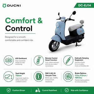 OEM 1500W 50km/h Retro Moped <b>Scooter</b> for Adult City Commuting <b>Scooters</b> - Product Image 5