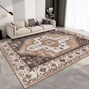 Alfombra de Estilo Persa Antideslizante, Alfombra Grande para Sala de Estar, Alfombra <span class=keywords><strong>Oriental</strong></span> con Estampado Floral Vintage para Dormitorio, Comedor - Product Image 1