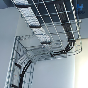 Open Cable Tray for <b>Telecommunication</b> Rooms Galvanized Anti-Rust Metal Cable Tray Equipment Protection for Factory Areas - Product Image 2