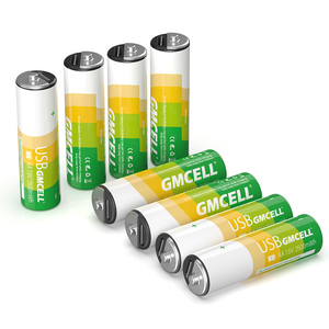 แบตเตอรี่ลิเธียมไอออน GMCELL ขนาด AA 2500mWh แบตเตอรี่แบบชาร์จไฟได้ผ่านพอร์ต USB ของแท้จากโรงงาน 1.5v พร้อมพอร์ต USB - Product Image 1