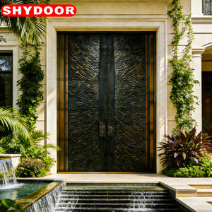 Porte <span class=keywords><strong>de</strong></span> sécurité en aluminium sculptée, double <span class=keywords><strong>d</strong></span>écoupe laser, sculpture électrique en alliage, pour villa, design unique, porte <span class=keywords><strong>d</strong></span>'<span class=keywords><strong>entrée</strong></span> extérieure <span class=keywords><strong>de</strong></span> luxe - Product Image 6