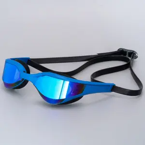 Модные мужские спортивные очки для соревнований для взрослых, незапотевающие противотуманные силиконовые очки для плавания с УФ-защитой