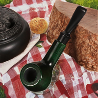 Pipe à fumer en bois de haute qualité, faite à la main, logo personnalisable, finition miroir, accessoire classique pour le tabac, prix bas, Aaliyan Impex