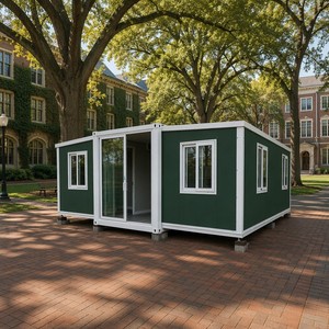 Maison préfabriquée extensible à double aile SUNRISE, villa de vacances en conteneur pour station balnéaire, étanche, isolation thermique, personnalisable - Product Image 1