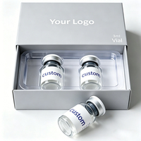 Cajas de Lujo con Etiqueta y Tirador para Viales de 2ml y 3ml, Embalaje para Suplementos de Péptidos, Cajas de Papel con Inserto para Viales de Péptidos