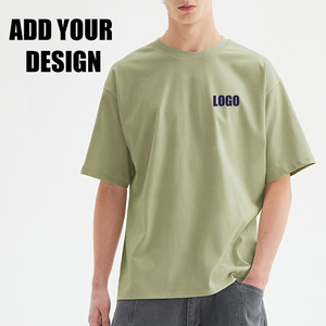High Quality Short Sleeve 305gsm Tshirt Plain Casual Customized Print Logo <b>T</b> Shirt Homme Wholesale Personalized <b>T</b>-Shirts For Men - Product Image 2