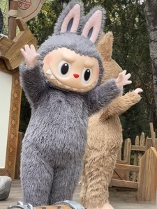 MOQ 1個カスタムぬいぐるみ人形面白い漫画Labubuジモ着用マスコットコスチューム面白いハロウィーンパフォーマンス衣装
