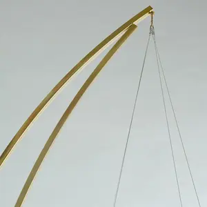 Arche suspendue de 7 pieds pour gâteau de mariage, support de fleurs suspendu, lustres en cristal, support à cupcakes, décoration de fête d'anniversaire - Product Image 5