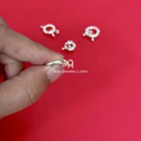Perles géométriques de 10 mm en argent sterling 925, fermoir marin à double anse, anneau à ressort, fermoirs à perles, deux embouts à œillets