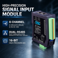 Module d'entrée analogique 8 canaux RS485 Modbus RTU 16 bits 4-20mA 0-10V 0-5V Carte d'acquisition de données IO isolée en courant et en tension pour acquisition de données à distance