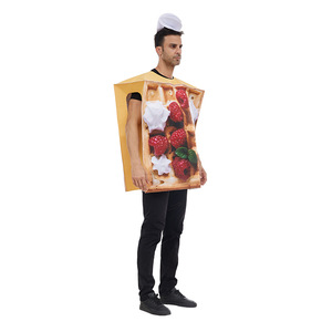 Disfraz de Eraspooky Waffle unisex de manga corta para fiesta de Halloween, talla única para adultos - Product Image 4
