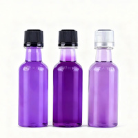 Bouteilles en plastique vides miniatures de 50 ml (1,7 oz) pour échantillons d'alcool, whisky, vodka, soda, spiritueux, vin – Emballage de bouteilles