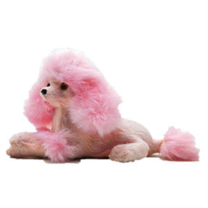 Giocattoli per bambini modello animale simulato artigianato rosa orsacchiotto cane barboncino giocattolo decorazione animale - Product Image 4