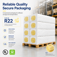 Isolation acoustique en fibre de verre USA UL USGBC R22 6,75 pouces, isolation en feutre de fibre de verre pour bâtiments résidentiels, commerciaux et métalliques