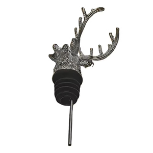 Sáng Tạo Động Vật Hươu Đầu Rượu <span class=keywords><strong>Pourer</strong></span> Nút Chai Kẽm Hợp Kim Nhôm Kim Loại Bạc Bền Hiện Đại Thiết Kế Tối Giản Rượu Stopper - Product Image 1