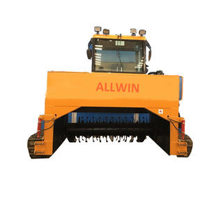 Nouvelle machine de compostage automatique de fumier de poulet ALLWIN, compacteur de compost, équipement d'<span class=keywords><strong>engrais</strong></span>, 3-5t/h, 220v/380v, haute productivité - Product Image 1