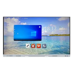 LONTON 98 Inch Interactive Touch Screen Board Mobile Smart Interactive Whiteboard With Pen