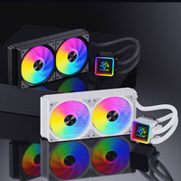 Refroidisseur de processeur SNOWMAN 240 mm avec LED RGB, dissipateur thermique pour plateformes LGA 1700/1200/AM4/AM5, radiateur de processeur à refroidissement par eau pour ordinateur de bureau de jeu