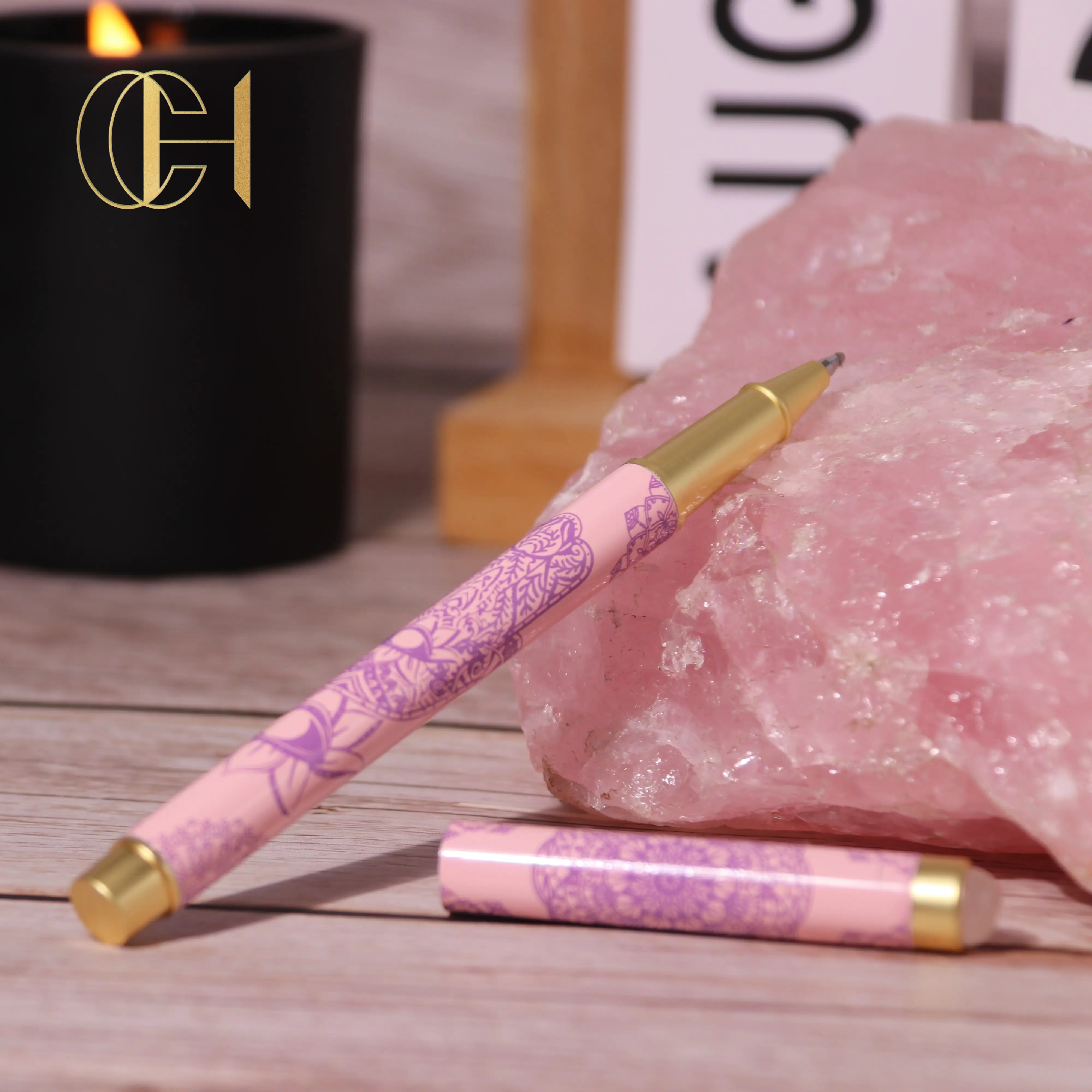 C & H Luxe Nieuw Ontwerp Metalen Diamant Geschenkpen Met Crystal Custom Logo Pen Diamant Multi-Color Kristallen Bol Pen