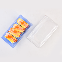 Boîtes à sushi recyclables en PET personnalisées pour restaurants, emballages alimentaires à emporter, barquettes, contenants en plastique pour sushi