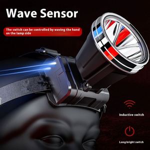 Linterna Frontal LED Recargable de Iones de Litio CITICITY Súper Brillante con Sensor, de Largo Alcance, para Emergencias, Pesca y Camping - Product Image 4
