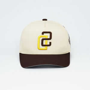 5 panneaux chauffeur de camion chapeau riz blanc unisexe de haute qualité ne jamais abandonner lettres broderie artisanat casquette de Baseball en gros personnalisé - Product Image 1