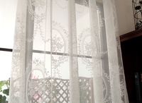 Rideaux de fenêtre jacquard français modernes et simples, voilages blancs écologiques, sur mesure pour chambre, salon, balcon, cantonnières
