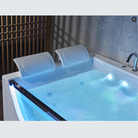Baignoire de Luxe Intérieure SPA avec Chute d'Eau, Jets Massants et Jacuzzi pour Villa