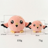 Peluche Flamant Rose Personnalisée en Gros, Balle à Presser Douce en Polaire et Coton PP, Jouet Anti-Stress en Peluche, Cadeau pour Enfants, Lavable