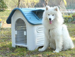 Modern Küçük Orta Büyük Köpekler İçin Dış Mekan Kulübesi Her Mevsim Yağmur Geçirmez Su Geçirmez Plastik Köpek Evi Oturma Odası İçin - Product Image 3