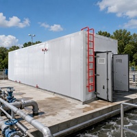 Système de traitement des eaux usées domestiques de type conteneur à haut taux d'élimination des polluants, station d'épuration pour usine alimentaire, laiterie