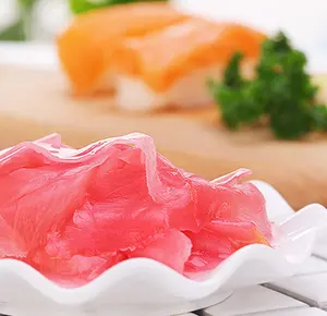 Großhandels preis Pink Sushi Eingelegter Ingwer 1 kg Verpackung Japanisch Weiß Pink Eingelegter Sushi Ingwer