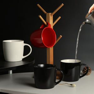 أكواب مخصصة منقطة للتخييم مع طباعة الشعار، سعة 14 و15 أونصة، أكواب سيراميك مخصصة للقهوة في الهواء الطلق كهدية - Product Image 6