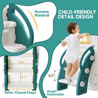 Casa de Juegos Interior para Niños LiYou, Toboganes de Plástico para Niños de 2 a 6 Años con Almacenamiento, Uso Residencial y para Jardín de Infancia